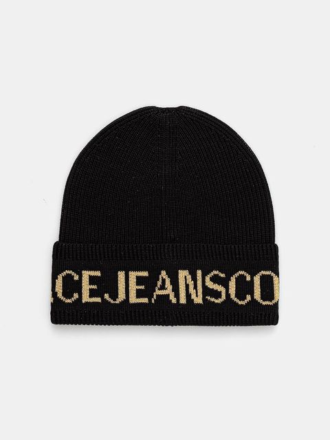 Versace Jeans Couture czapka z wełną kolor czarny 79HAZK40 ZG400 - zdjęcie produktu nr 1