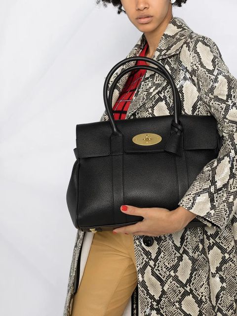 Mulberry Bayswater front-flap closure tote bag - Black - zdjęcie produktu nr 2