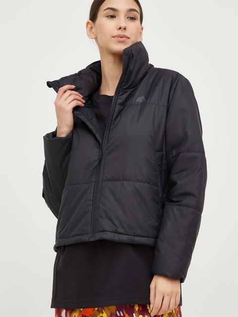 adidas kurtka damska kolor czarny przejściowa HG8757