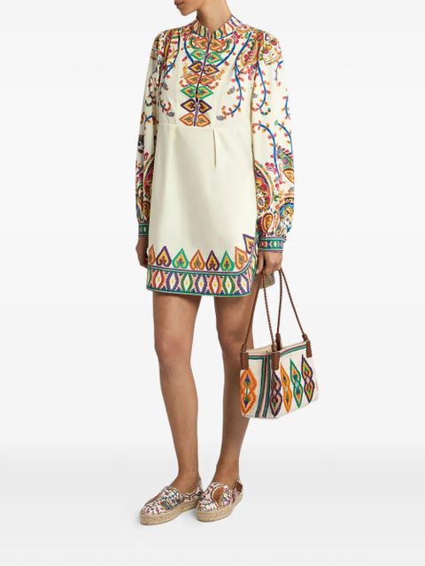 ETRO paisley-print mini dress - White - zdjęcie produktu nr 2