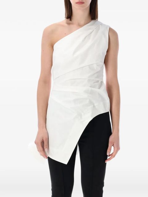 Róhe one-shoulder asymmetric top - White - zdjęcie produktu nr 1