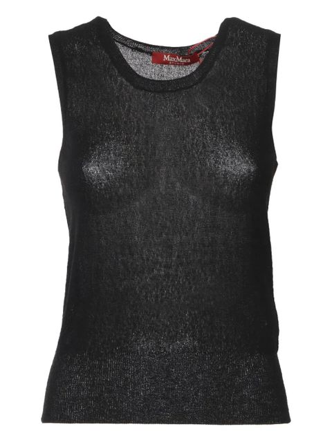 Max Mara round-neck sleeveless top - Black - zdjęcie produktu nr 1