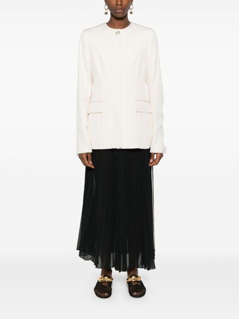 TOTEME collarless cinched jacket - White - zdjęcie produktu nr 2