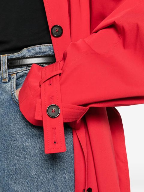 TOTEME belted button-fastening coat - Red