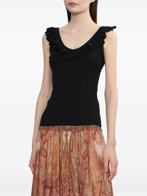 ZIMMERMANN fine-ribbed top - Black - zdjęcie produktu nr 2