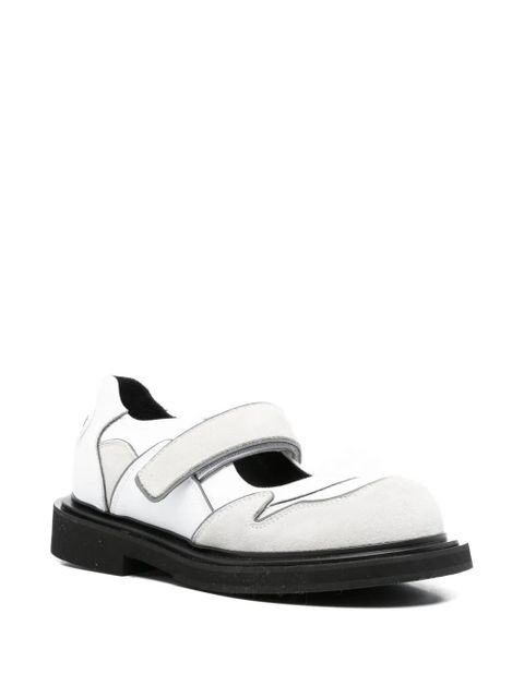Moschino strap panelled leather ballet flats - White - zdjęcie produktu nr 2