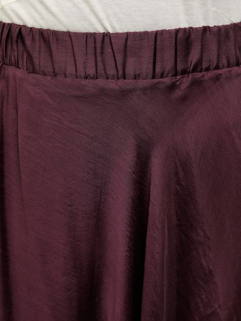 Answear.LAB spódnica kolor bordowy maxi rozkloszowana