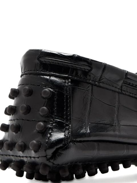 Le Monde Beryl Driver embossed moccasins - Black