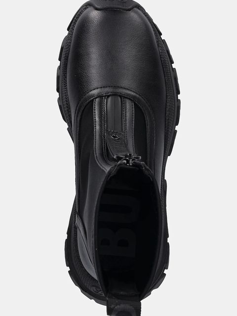 Buffalo botki Lola Front Zip damskie kolor czarny na platformie 1270140-BLK