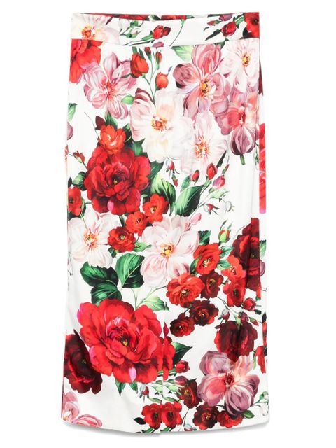 Dolce & Gabbana floral midi skirt - White - zdjęcie produktu nr 2