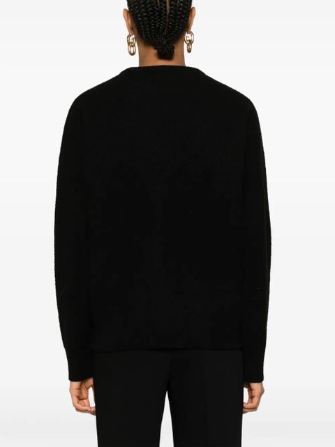 TOTEME crew-neck wool jumper - Black