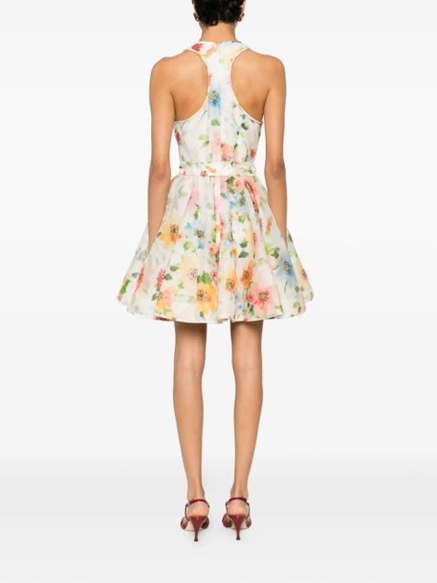 ZIMMERMANN Alchemy floral-print mini dress - White