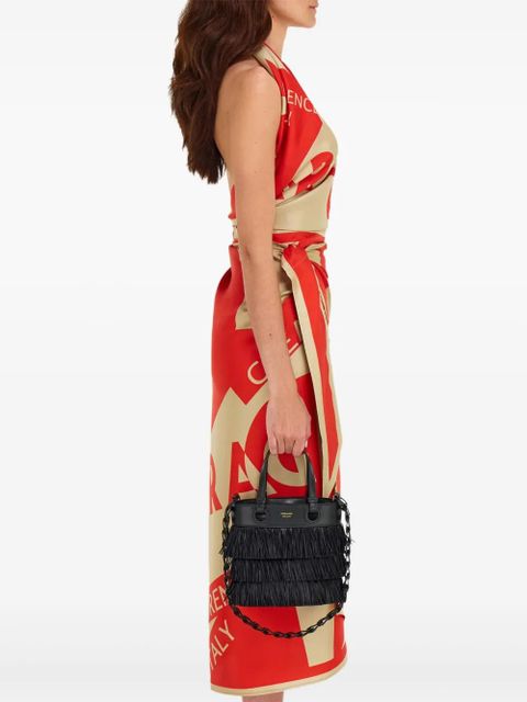 Ferragamo layered-fringe tote bag - Black - zdjęcie produktu nr 2