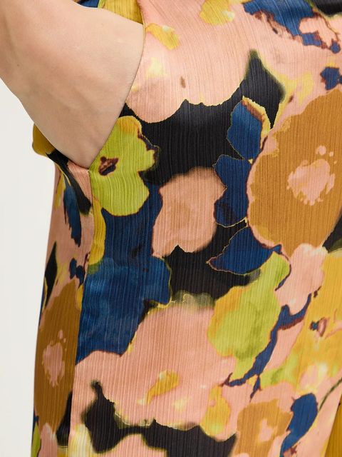 Morgan spodnie damskie kolor żółty proste high waist PERY.F