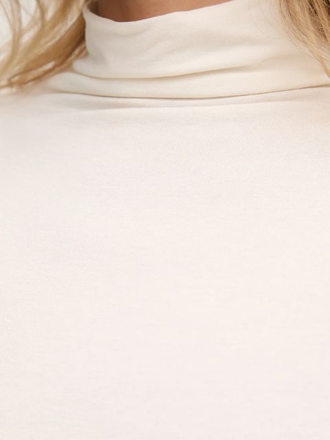 Marella longsleeve Emme by Marella kolor beżowy z golfem 2525946031200