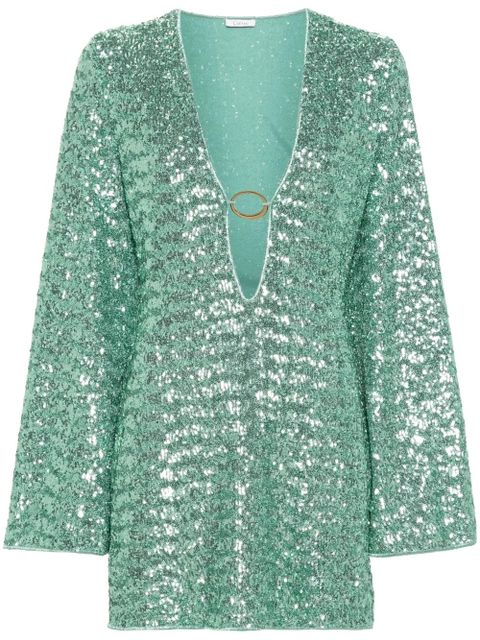 Oséree sequinned mini dress - Green - zdjęcie produktu nr 1
