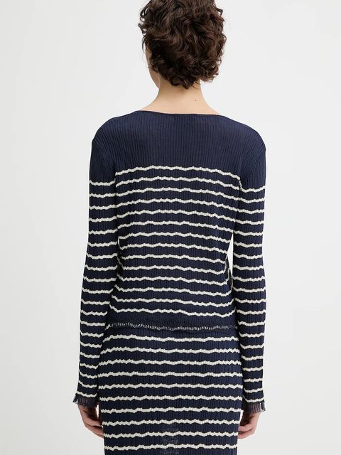 Rag & Bone kardigan damski kolor granatowy lekki WAS25P023UG23