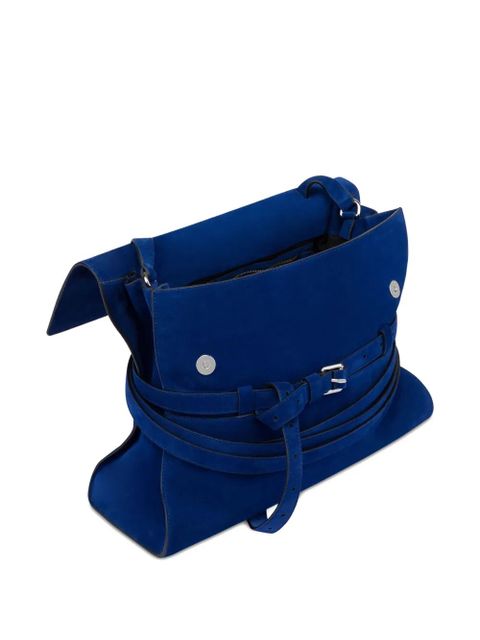 Moschino belted leather shoulder bag - Blue - zdjęcie produktu nr 2