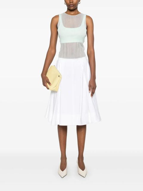 Simkhai Oakley Plisse top - Green