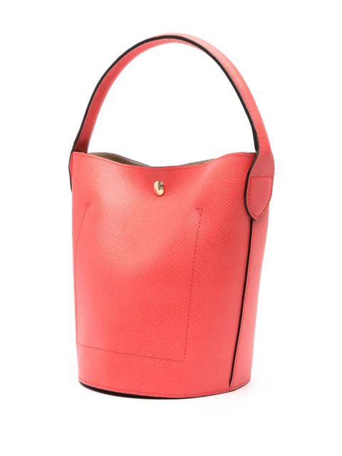 Longchamp small Épure leather bucket bag - Pink