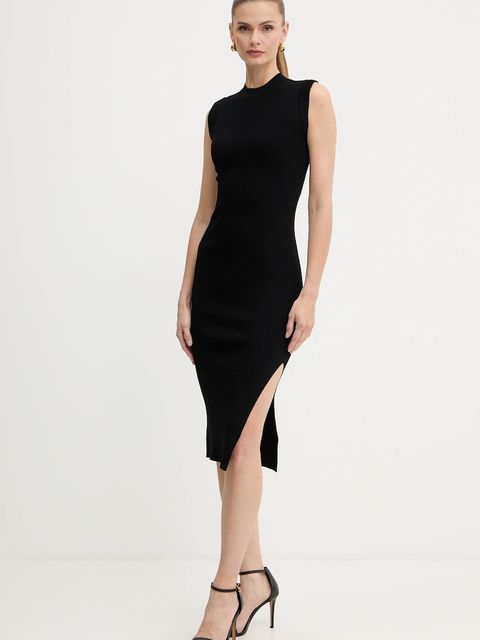 Morgan sukienka kolor czarny mini dopasowana RMLISEA