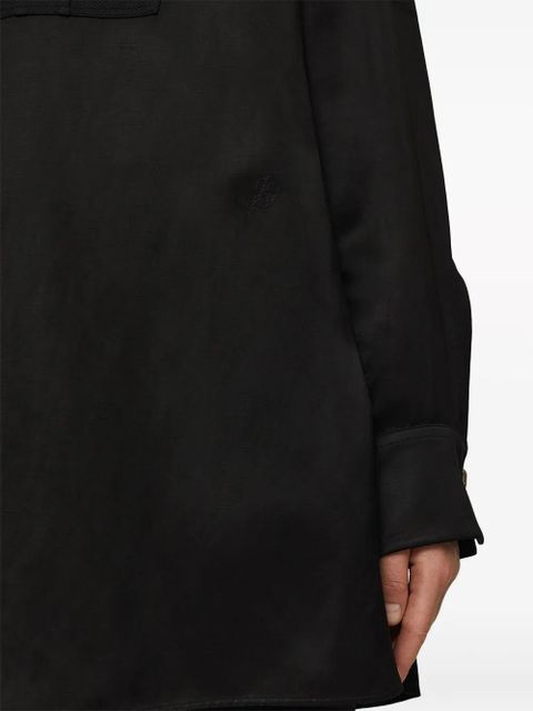 Jil Sander Thursday P.M. linen-blend shirt - Black