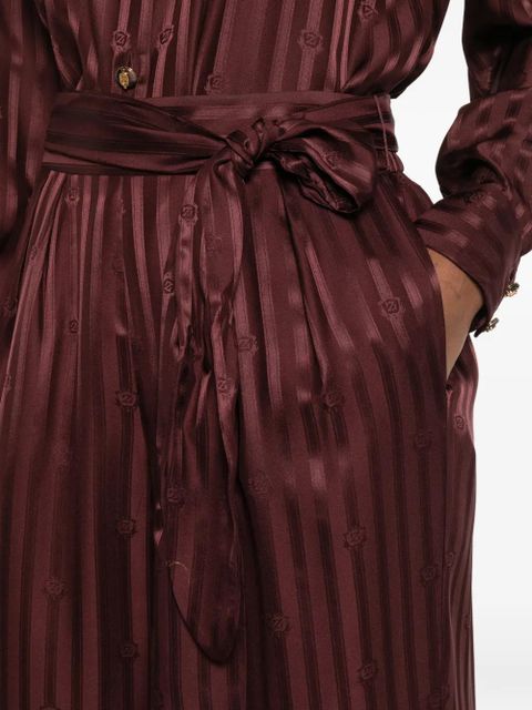 ZIMMERMANN striped tie-detail trousers - Red