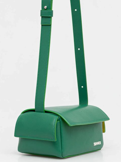 Sunnei torebka kolor zielony ACCXBAG067