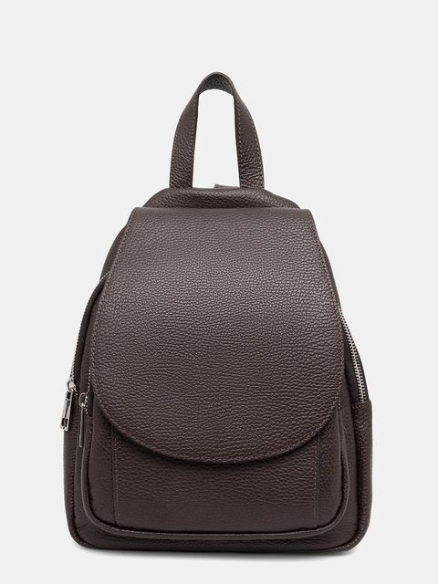 Answear.LAB plecak skórzany damski kolor brązowy mały gładki - zdjęcie produktu nr 1