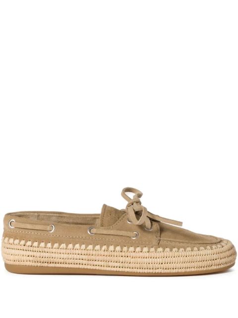 Miu Miu suede boat shoes - Neutrals - zdjęcie produktu nr 1