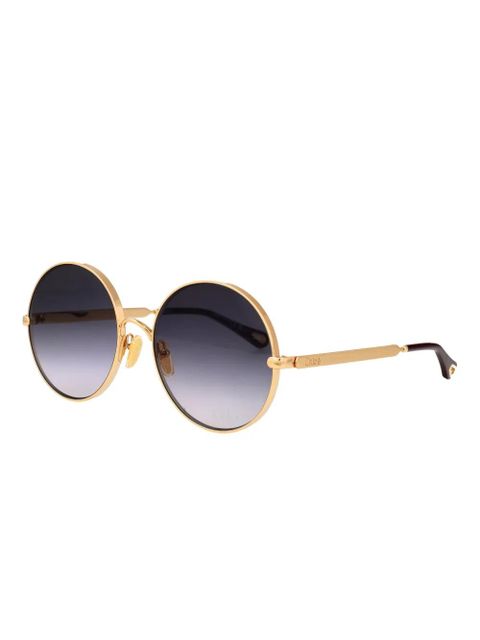 Chloé Eyewear round-frame sunglasses - Gold - zdjęcie produktu nr 2