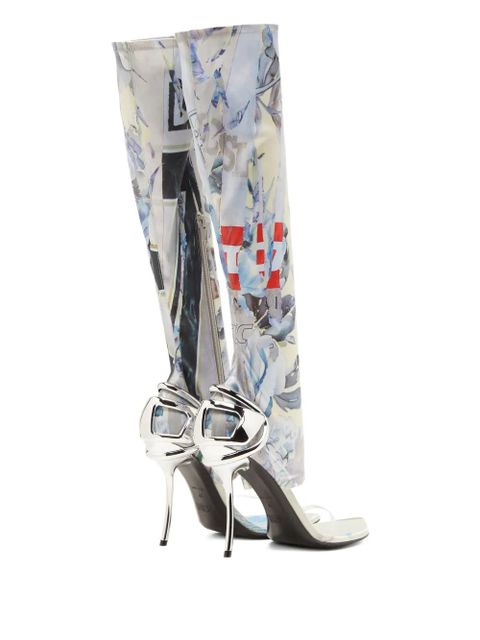 Diesel 105mm Remaster Capsule D-Ten&Half boots - Silver