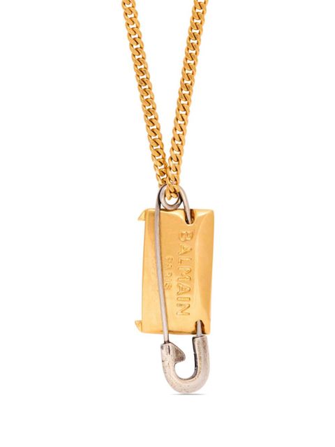 Balmain Safety Pin necklace - Gold