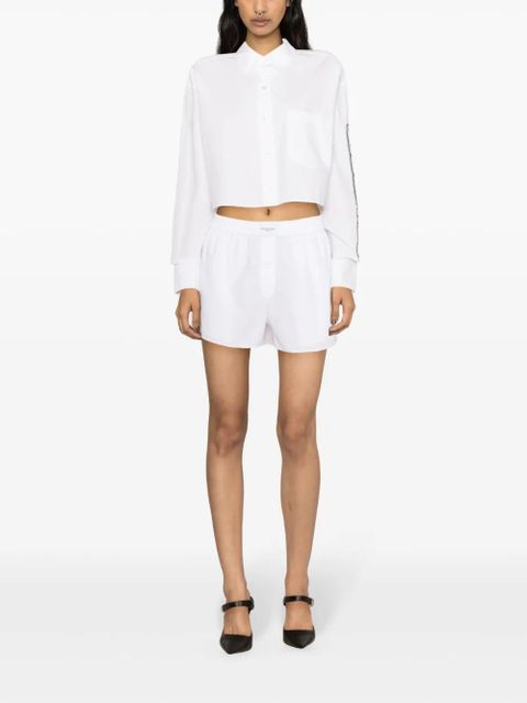 Alexander Wang logo-patch boxer shorts - White