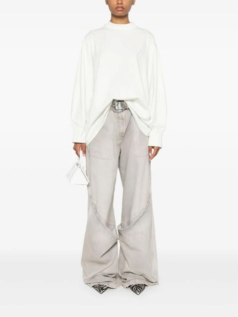 The Attico logo-print cotton T-shirt - Green - zdjęcie produktu nr 2