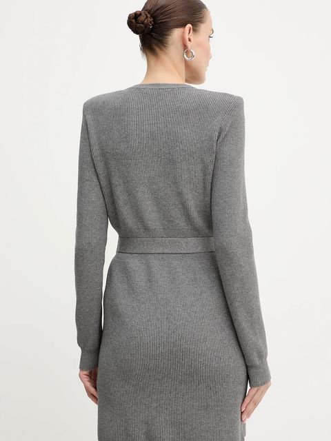 Liu Jo sukienka kolor szary mini prosta MF5371 MS99E