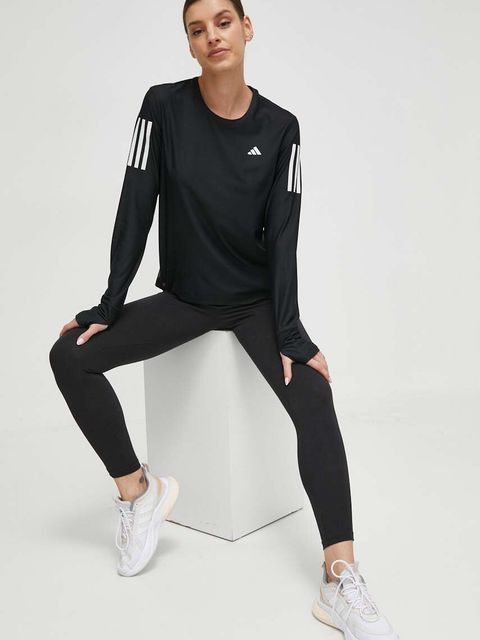 adidas Performance longsleeve do biegania Own the Run kolor czarny IN1568