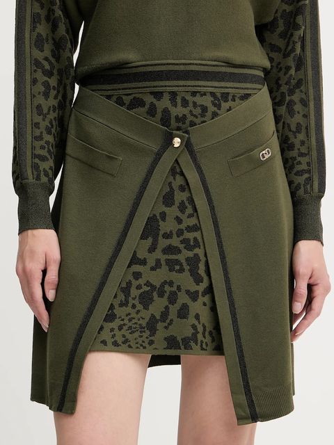 Liu Jo spódnica kolor zielony mini prosta TF5175.MS49I - zdjęcie produktu nr 1