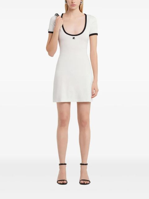 Courrèges Holistic mini dress - White