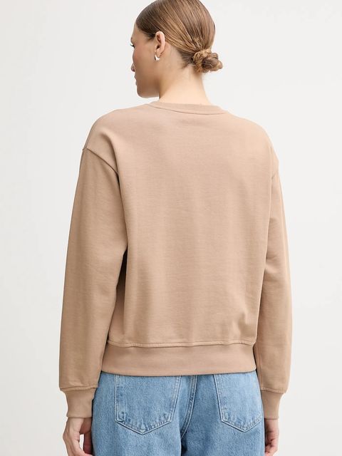 Calvin Klein Jeans bluza damska kolor beżowy LV047B236G