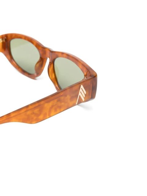 The Attico x Linda Farrow Maya sunglasses - Brown