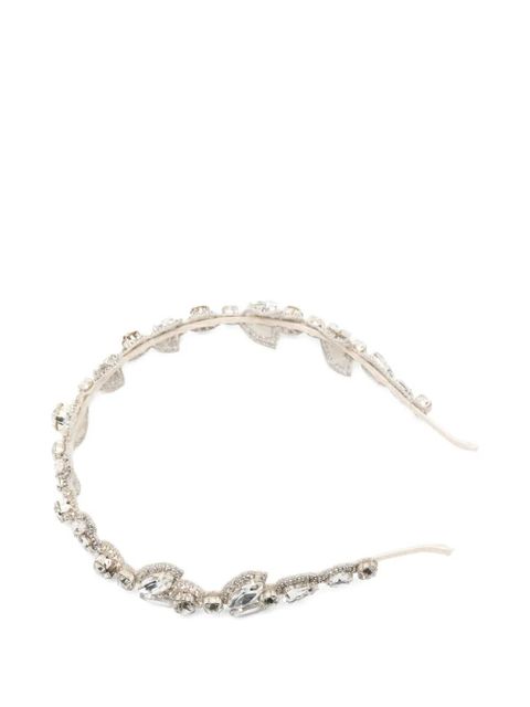 Jennifer Behr crystal-embellishment hair band - Silver - zdjęcie produktu nr 2