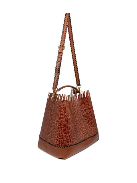 DRIES VAN NOTEN leather bucket bag - Brown - zdjęcie produktu nr 2