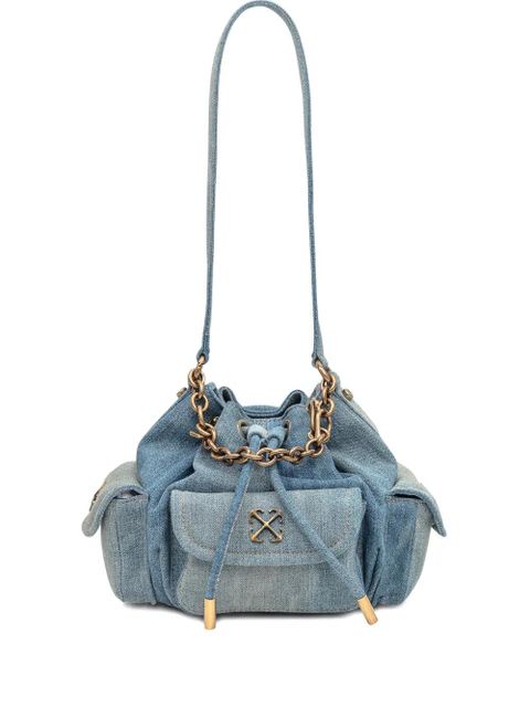 Off-White Dumbo.B chain bucket bag - Blue