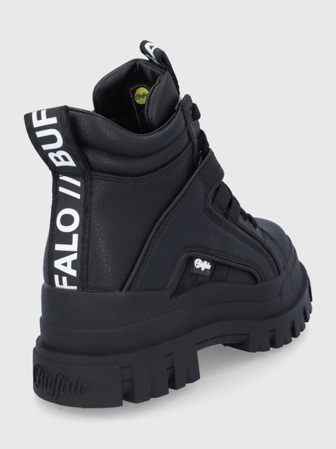 Buffalo sneakersy Aspha NC MID kolor czarny na platformie 1622045 - zdjęcie produktu nr 2