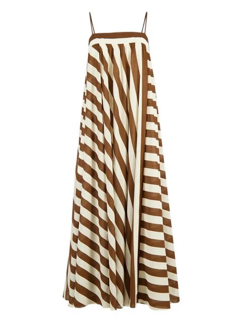 ZIMMERMANN striped maxi dress - Brown - zdjęcie produktu nr 1