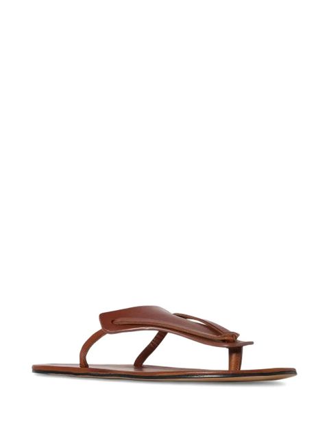 The Row Helena knotted flip flops - Brown - zdjęcie produktu nr 2