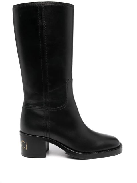 Gucci 45mm logo-studded boots - Black - zdjęcie produktu nr 1