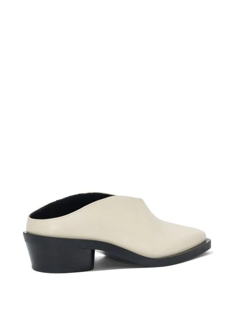 Proenza Schouler Bronco leather mules - Neutrals