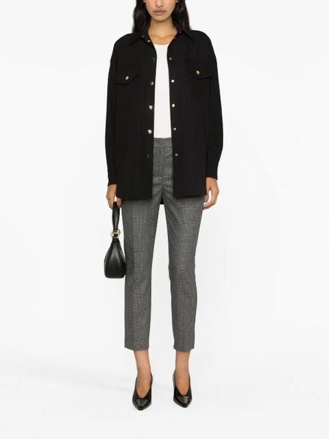 PINKO Bello checkered slim-fit trousers - Grey - zdjęcie produktu nr 2